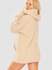 Bisous Print Fleeced Hoodie