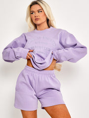 Geborduurd Hawaii Island Sweatshirt & Shorts Fleece Coöperatie