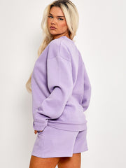 Geborduurd Hawaii Island Sweatshirt & Shorts Fleece Coöperatie