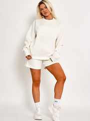 Geborduurd Hawaii Island Sweatshirt & Shorts Fleece Coöperatie