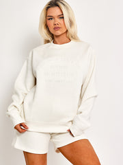 Geborduurd Hawaii Island Sweatshirt & Shorts Fleece Coöperatie