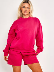 Bordado Good Day Sweatshirt & Shorts Fleece Coord