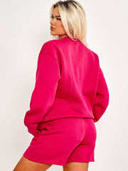 Bordado Good Day Sweatshirt & Shorts Fleece Coord