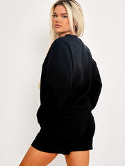 Bordado Good Day Sweatshirt & Shorts Fleece Coord