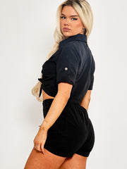 Cargo Crop Top & Shorts Co-ord