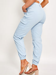 Cuffed Hem Cargo Trousers