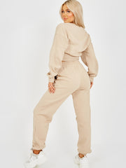 Oversized Seam Detail Fleece Co-ord