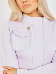 Utility Pocket Zipped Fleece Tracksuit