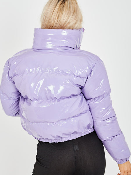 Wholesale PVC Leather Cropped Puffer Jacket – Stylewise Direct