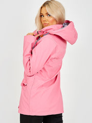 Toggle Button PU Coated Hooded Rain Mac