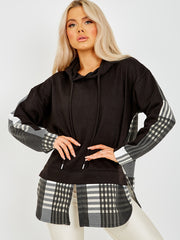 Verifique detallarse la sudadera con capucha de vellón