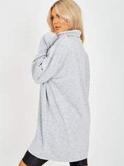 Oversized Rock N Roll Diamante Jumper