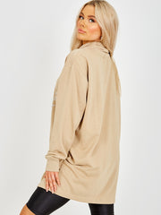 Oversized Rock N Roll Diamante Jumper