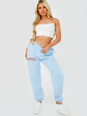 Boston geborduurd fleece joggers