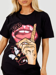 Respect All Graphic Printed T-Shirt