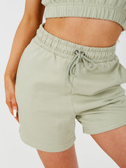 Crop Top & Shorts Fleece Co-ord