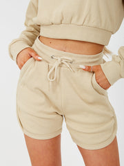 Ribbed Crop Top & Shorts Co-ord