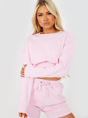 Ribbed Crop Top & Shorts Co-ord