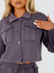 Utility Button Top & Jogger Co-ord