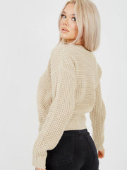 Visser gebreide getuigde trui