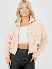 Utility Pocket Thick Cropped Jacket