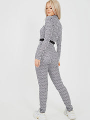 Illusion Print Co-ord With Face Mask