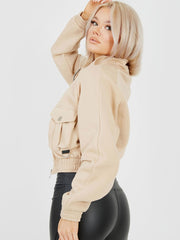 Utility Pocket Thick Cropped Jacket