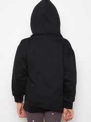 Kids Colour Drip Teddy Graphic Print Hoodie