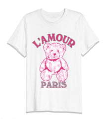 L'Amour Teddy Graphic Printed T-Shirt