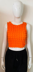 Bubble Textured Crop Top