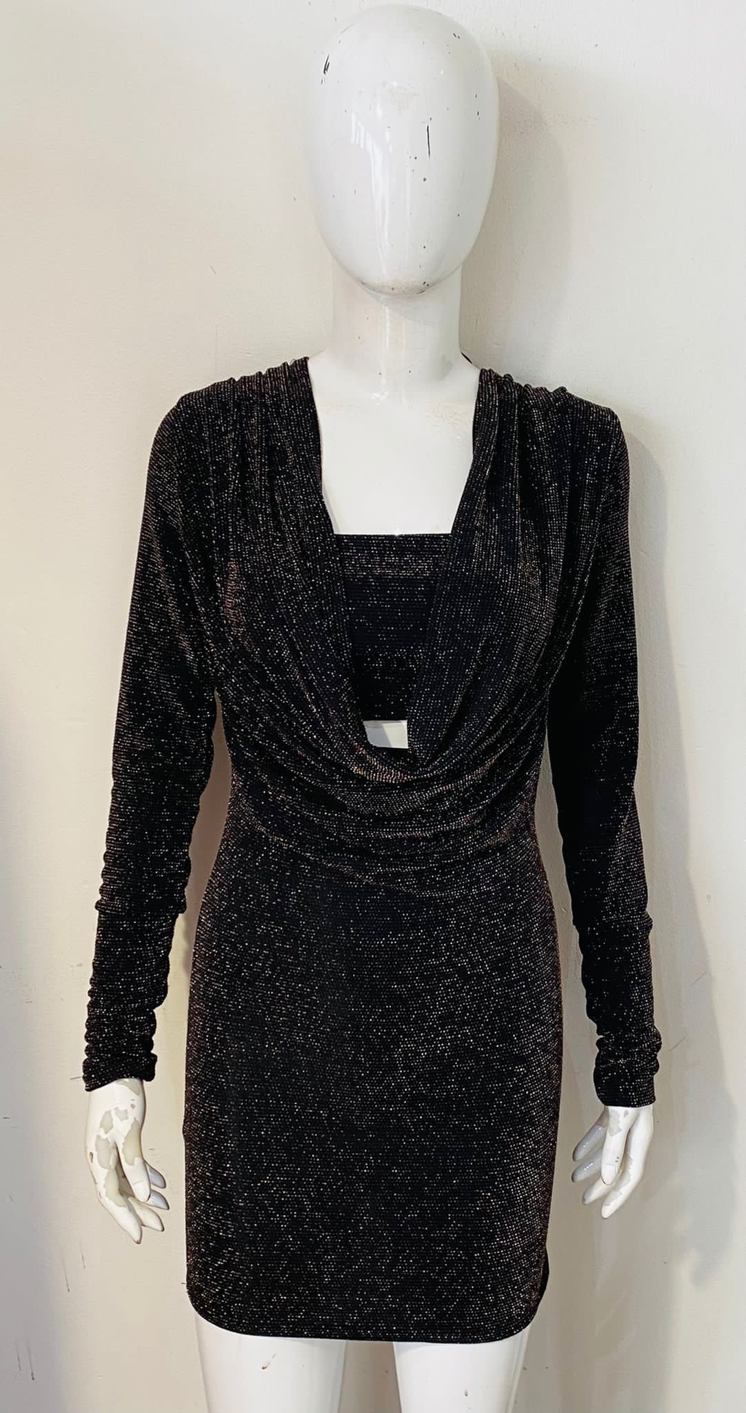 Lurex Dress with Shawl main image 1