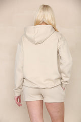 Oversized Hoodie & Shorts Fleece Co-ord