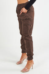 Twill Fabric Cargo Trousers