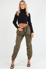 Twill Fabric Cargo Trousers