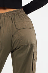 Twill Fabric Cargo Trousers