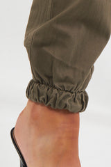 Twill Fabric Cargo Trousers