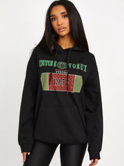 Couture Voeux Graphic Print Hoodie