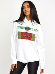Couture Voeux Graphic Print Hoodie