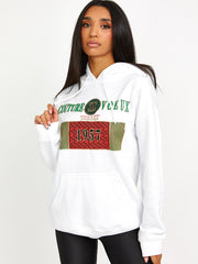 Couture Voeux Graphic Print Hoodie
