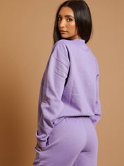 Übergroßes einfaches Sweatshirt & Jogger fahnen Co-ordte