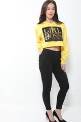 Übergroßer Mädchen Boss Kapuzenpullover