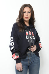 EE. UU. Impresión de sudadera de gran tamaño