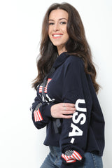 EE. UU. Impresión de sudadera de gran tamaño