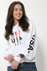 EE. UU. Impresión de sudadera de gran tamaño