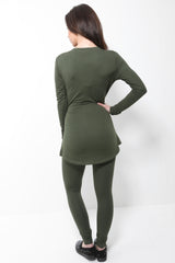 Tie Knot Top And Bottom Loungewear