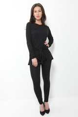 Tie Knot Top And Bottom Loungewear