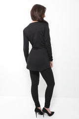 Tie Knot Top And Bottom Loungewear