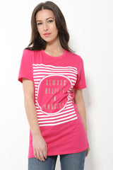 Believe In Yourself Slogan Printed T Shirt