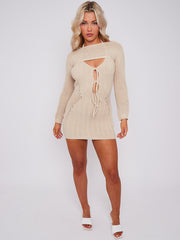 2 -delige gebreide visnetjurk