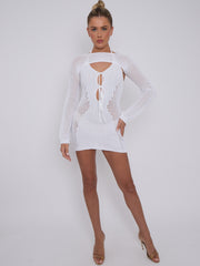 2 -delige gebreide visnetjurk